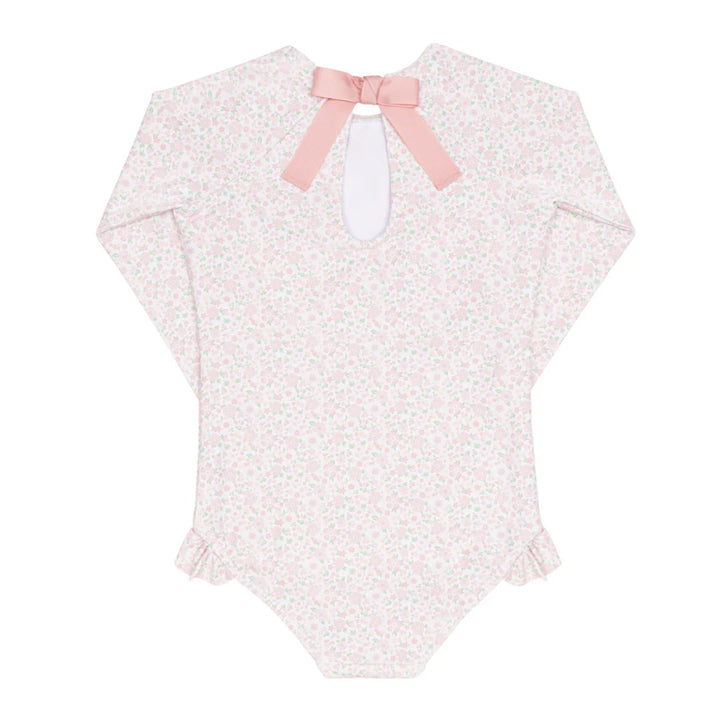 Antique Floral Rashguard One Piece