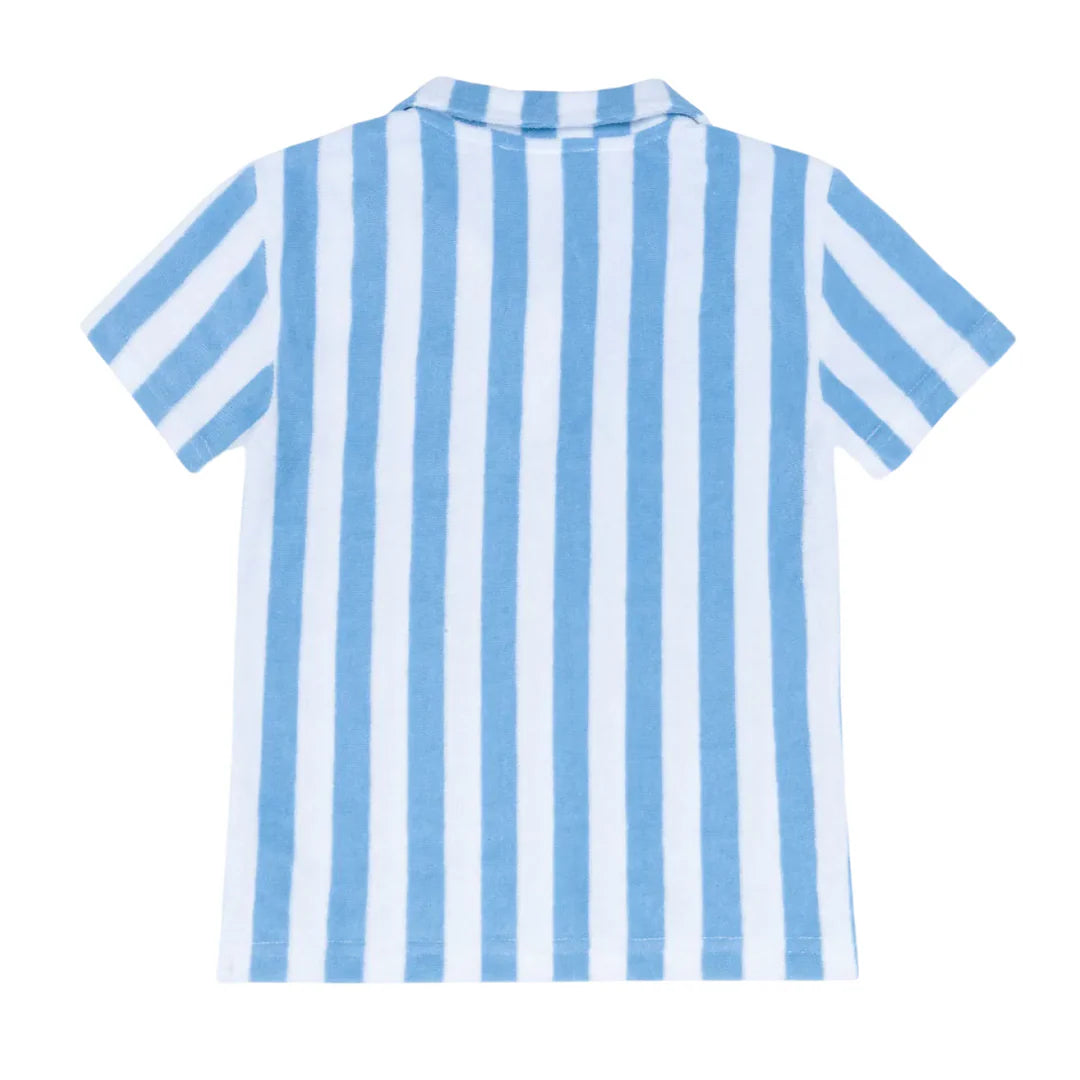 Bay Stripe French Terry Polo