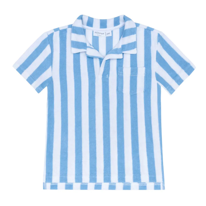 Bay Stripe French Terry Polo