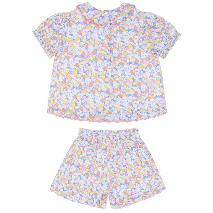 Jasmine Blossom Puff Sleeve Top and Short Set