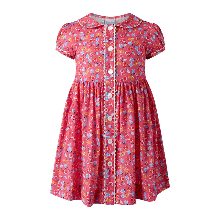 Cherry Button Front Dress
