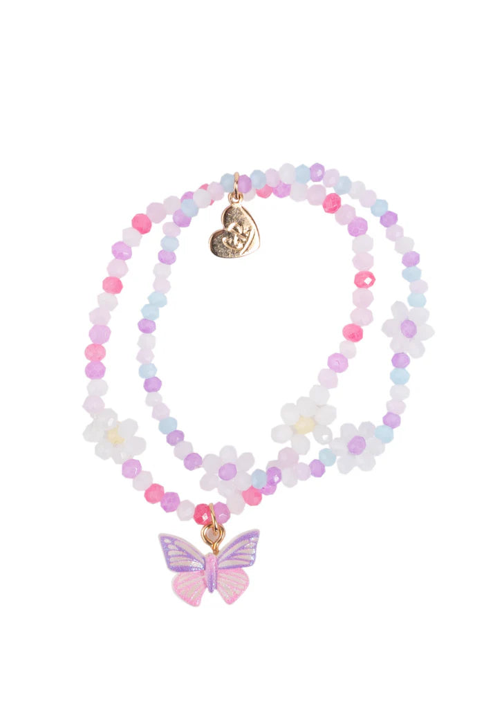 84129 Butterflies and Daises Bracelet