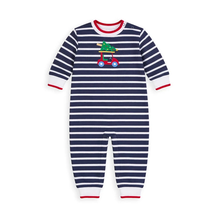 Stripe Knit Longall - Golf Cart & Christmas Tree