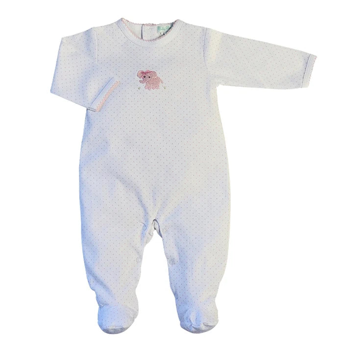 Girl Elephant Collection Pima Cotton Footie