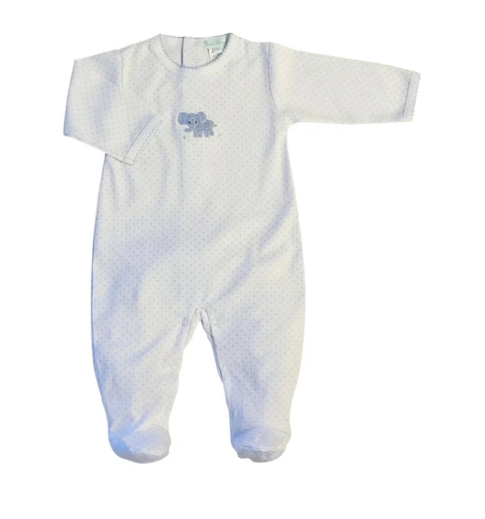 Boy's Elephant Pima Cotton Footie