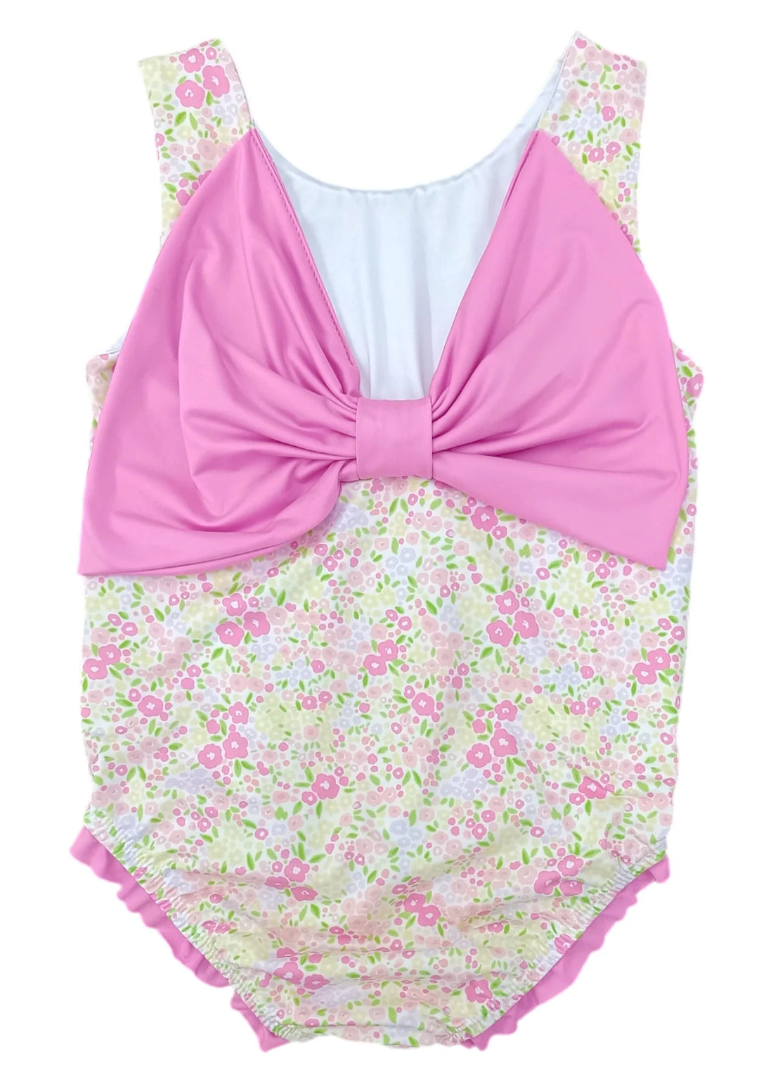 One Piece Swim Fuchsia Floral