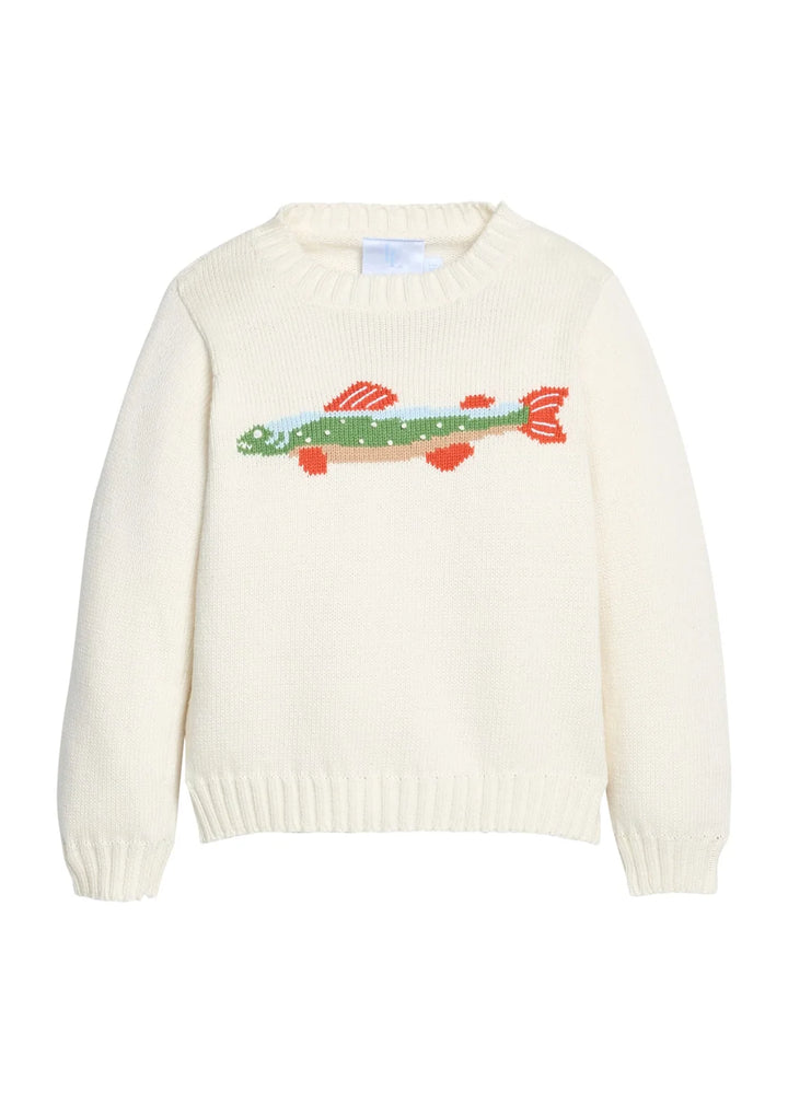 Intarsia Sweater - Brook Trout