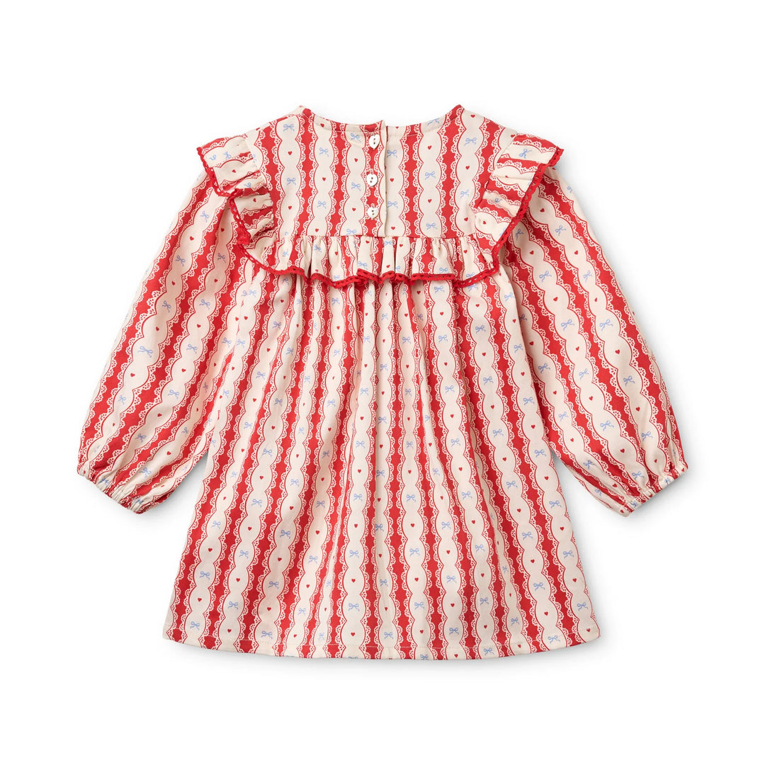 Joy Dress Lace Stripe