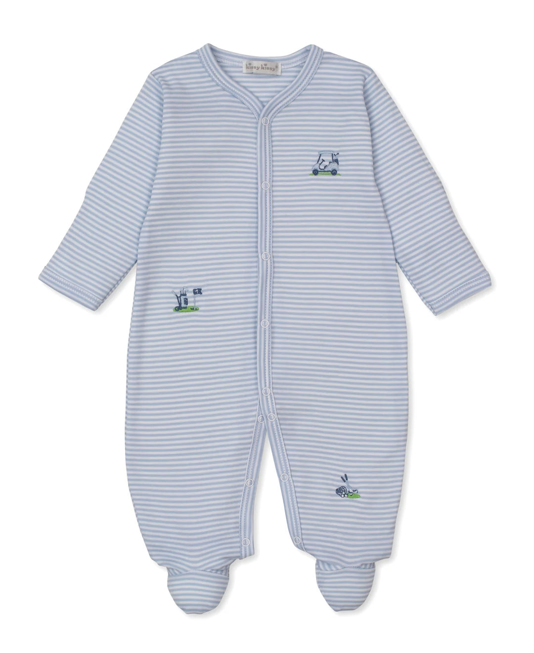 Golf Championship Blue Stripe Footie