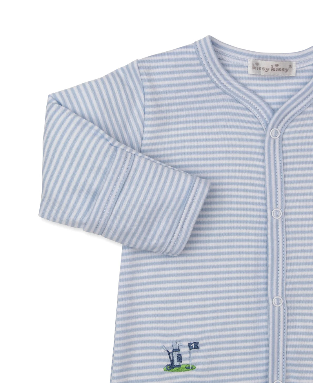 Golf Championship Blue Stripe Footie