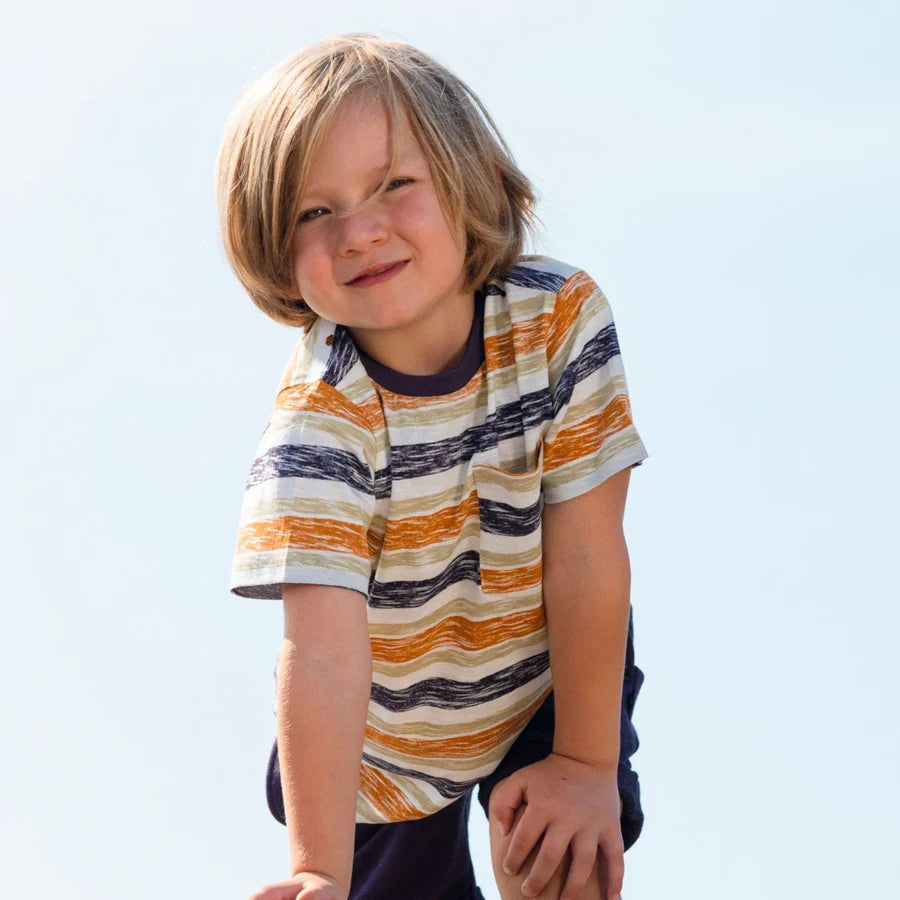 Short Sleeve T-Shirt Stripes Multicolor