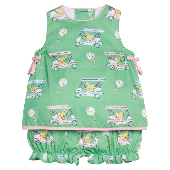 Lily Bloomer Set - Pink Paws on Par