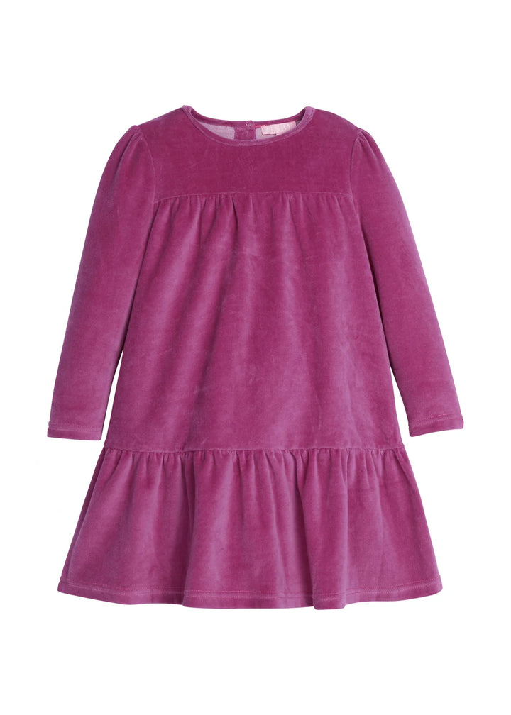 Lisle Dress - Magenta Velour
