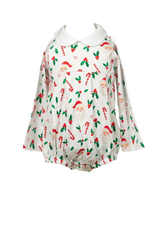St. Nick Long Sleeve Boy Bubble