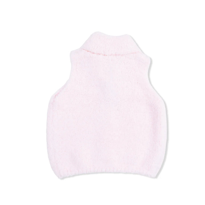 Chenille- Baby Pink Vest