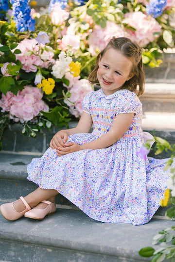 Ondine Blue Floral Dress