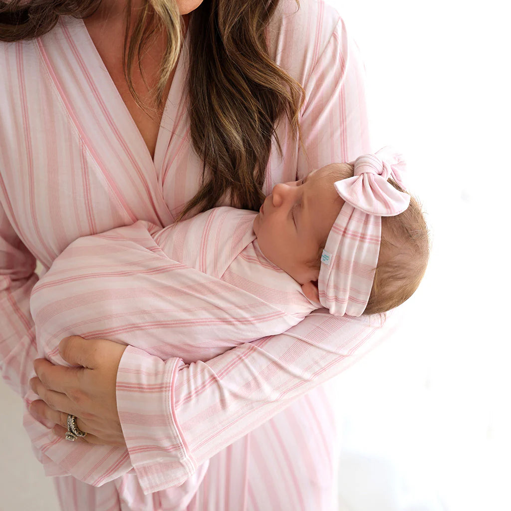 Remi Swaddle And Headwrap Set - Pink