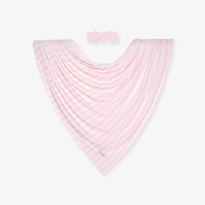Remi Swaddle And Headwrap Set - Pink
