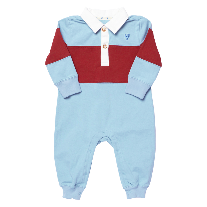 Albert Rugby Jumper Blue/Maroon