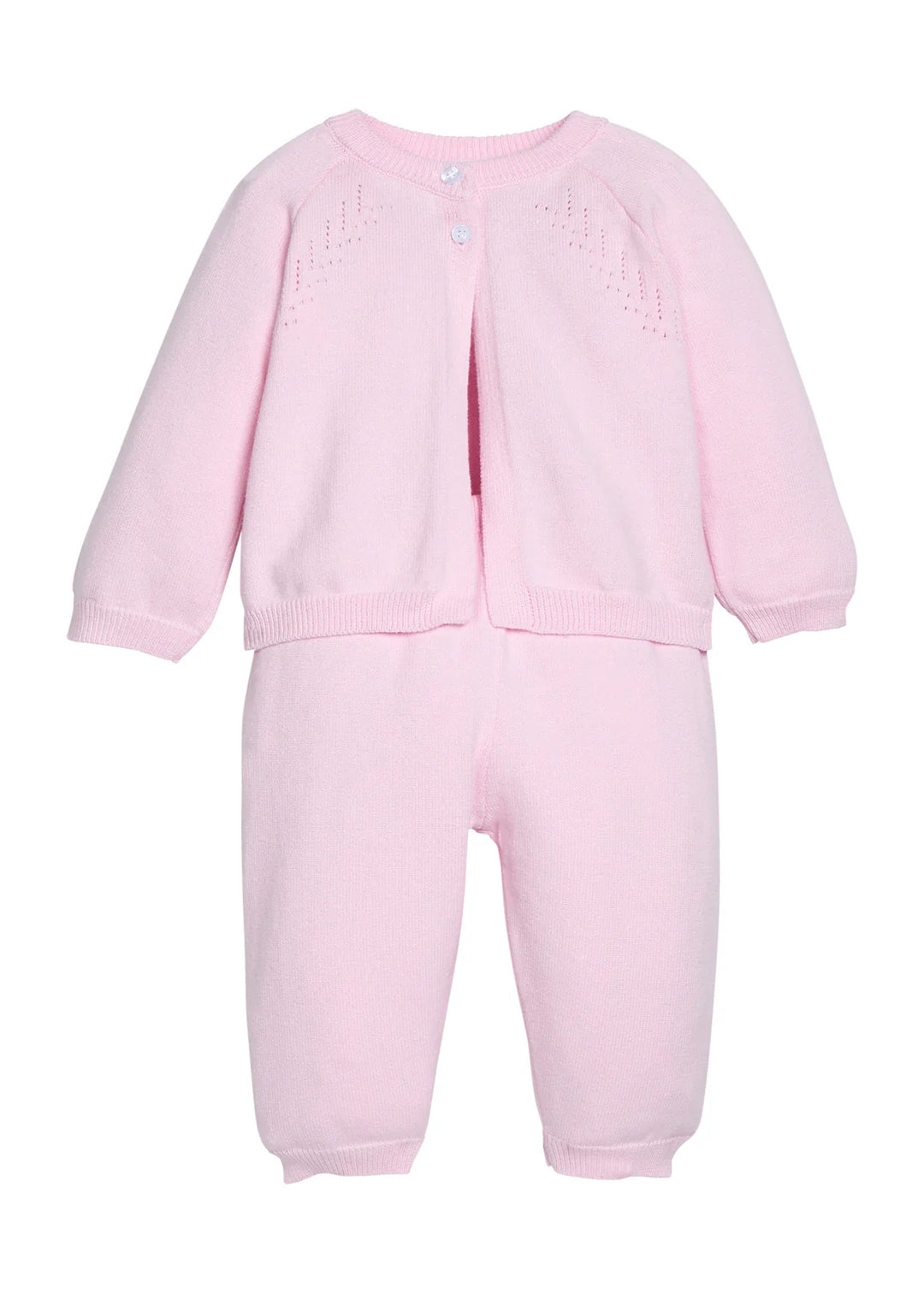 Pointelle Knit Set - Light Pink