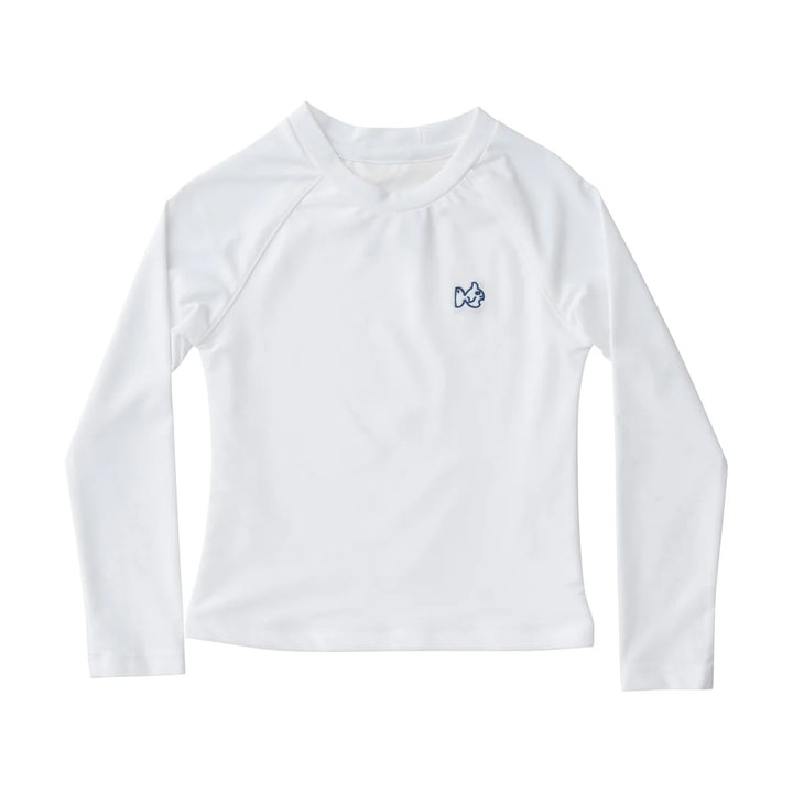 Boy's Reef Long Sleeve Rashguard - White