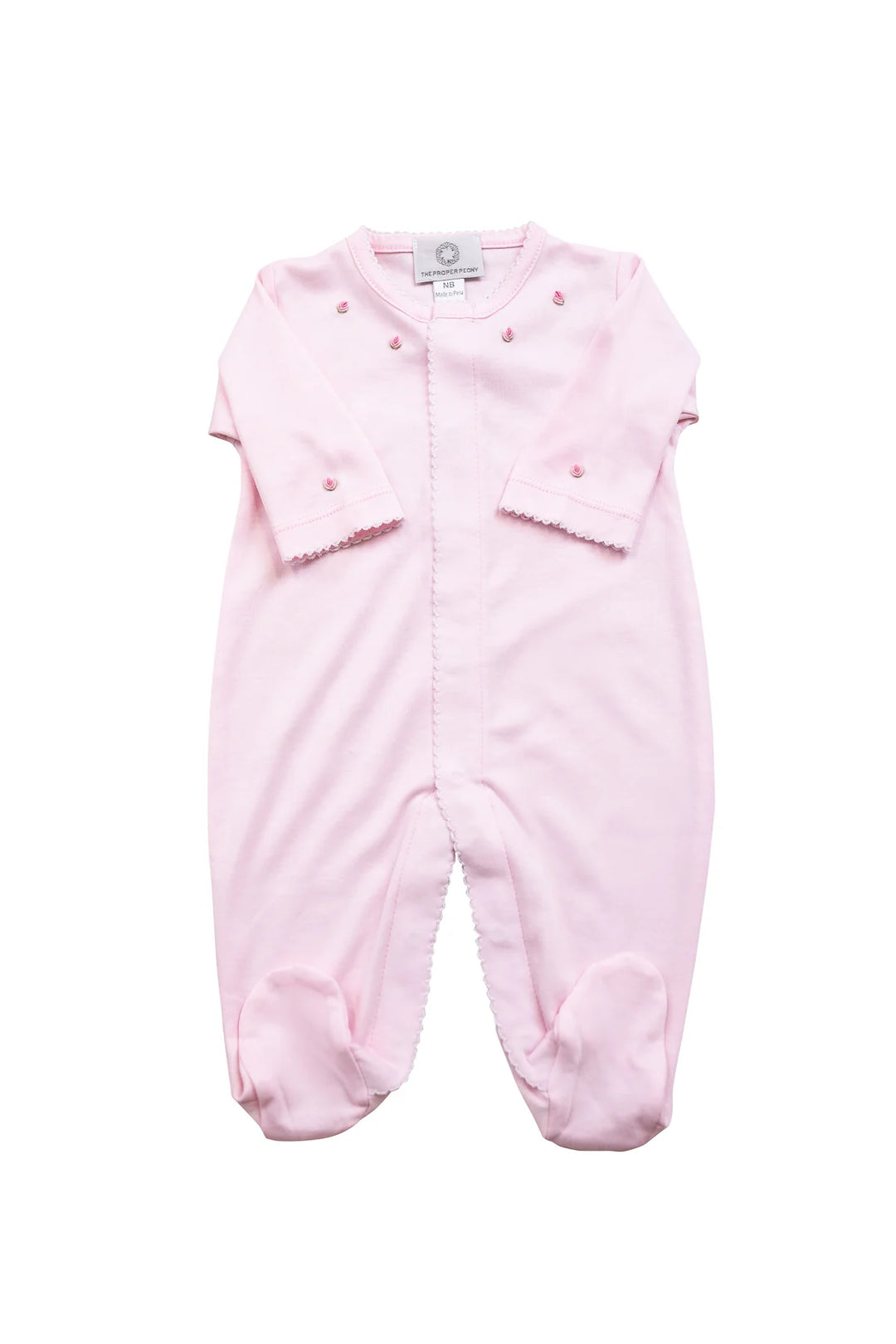Proper Pima Footed Pajamas Pink