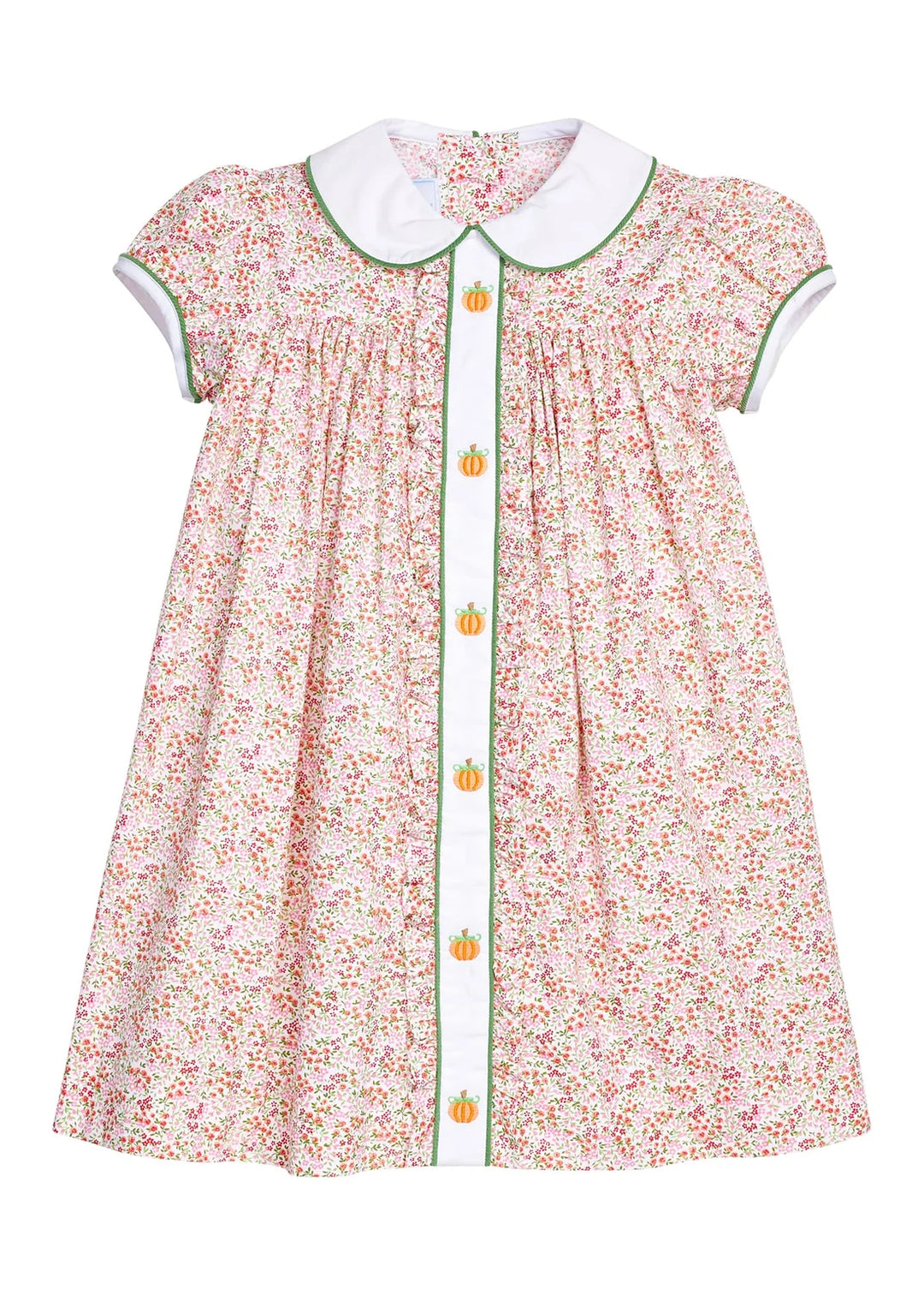 Ruffled Sally Dress - Pumpkins