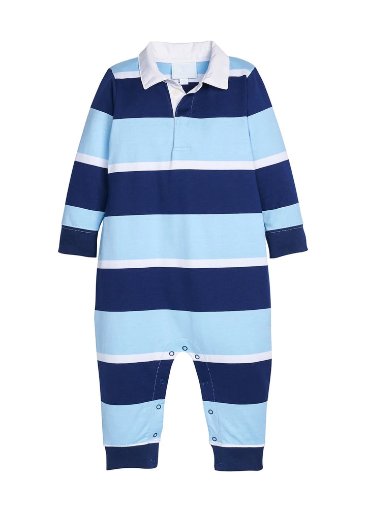 Rugby Polo Romper - Varsity Stripe