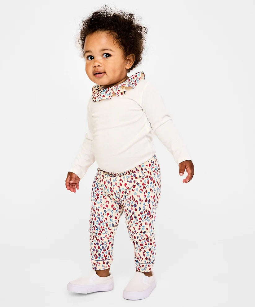 Tink Ruffle One-Piece - Cream Cheetah