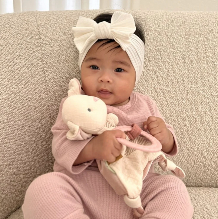 Bitzy Bunny Sensory Crinkle Toy With Teether