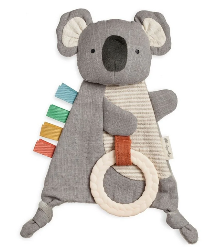 Bitzy Koala Sensory Crinkle Toy With Teether