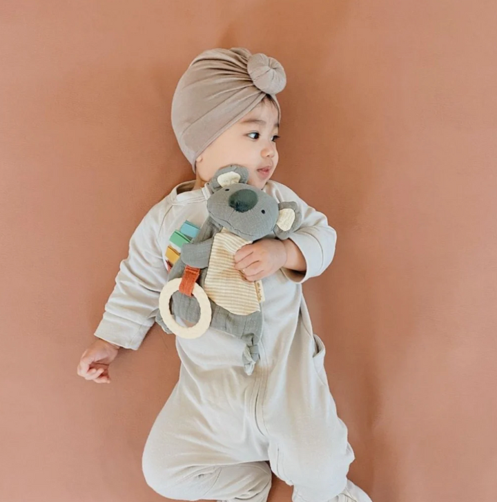 Bitzy Koala Sensory Crinkle Toy With Teether