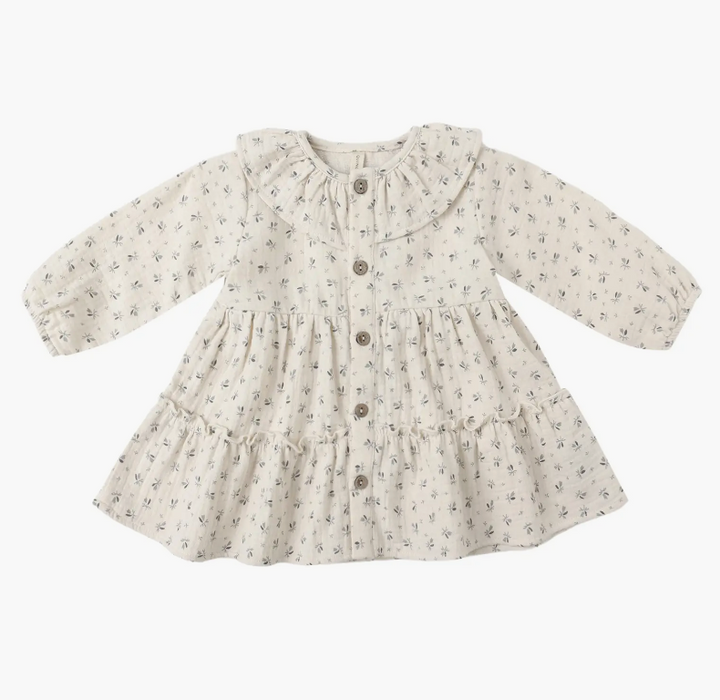 Bluebell Ruffle Collar Button Dress