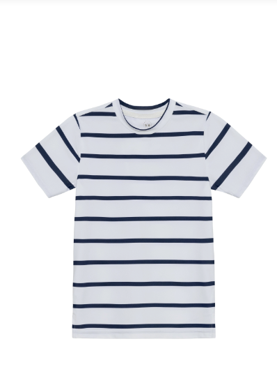 Navy And White Stripe Practice Shirt