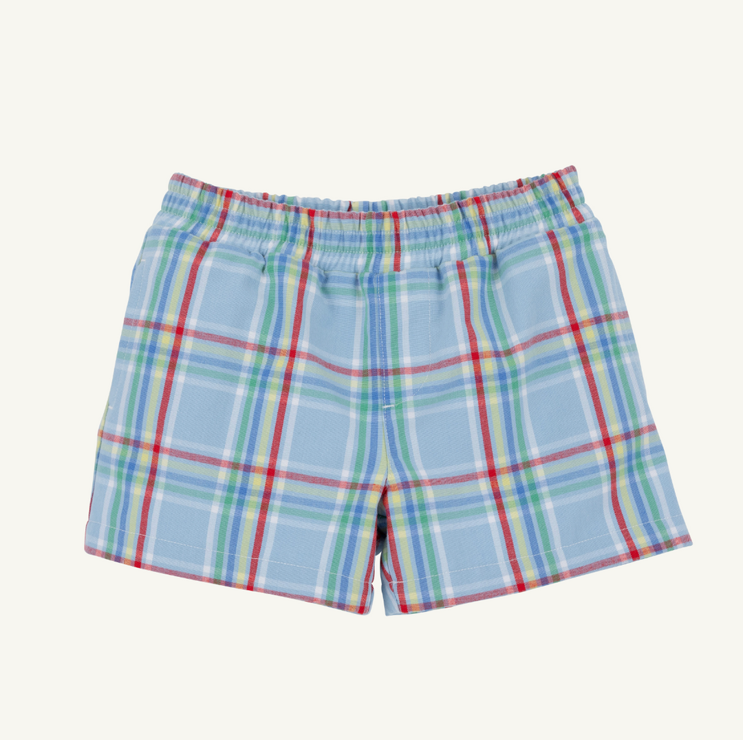 Sheffield Shorts- Kensington Court Plaid/Worth Ave White