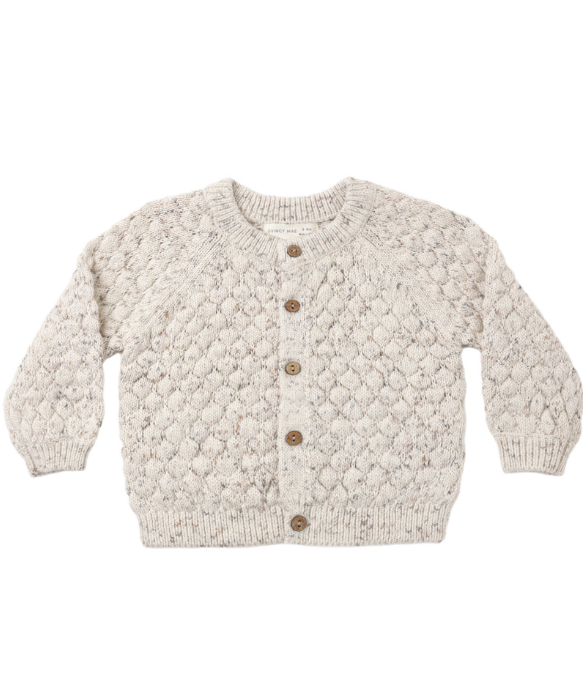 Bubble Knit Cardigan + Bloomer - Natural Confetti