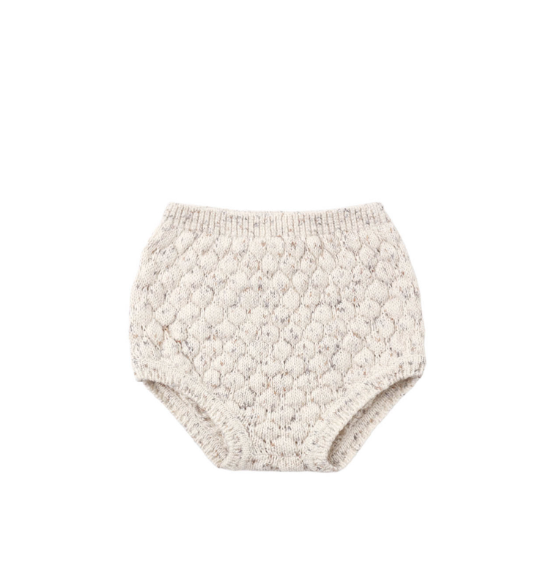 Bubble Knit Cardigan + Bloomer - Natural Confetti