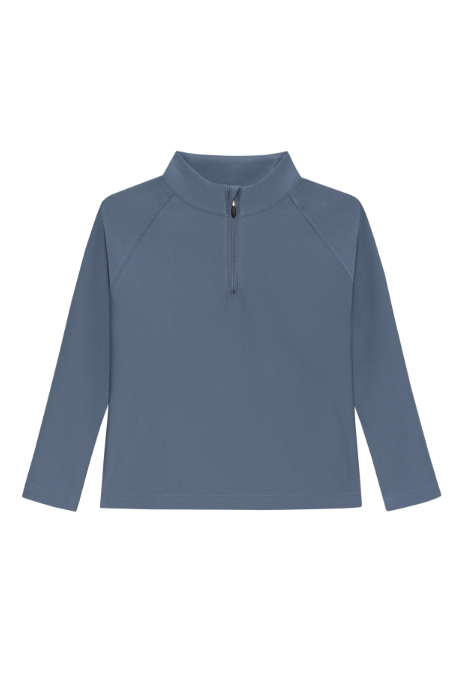 Slate Retro Half-zip
