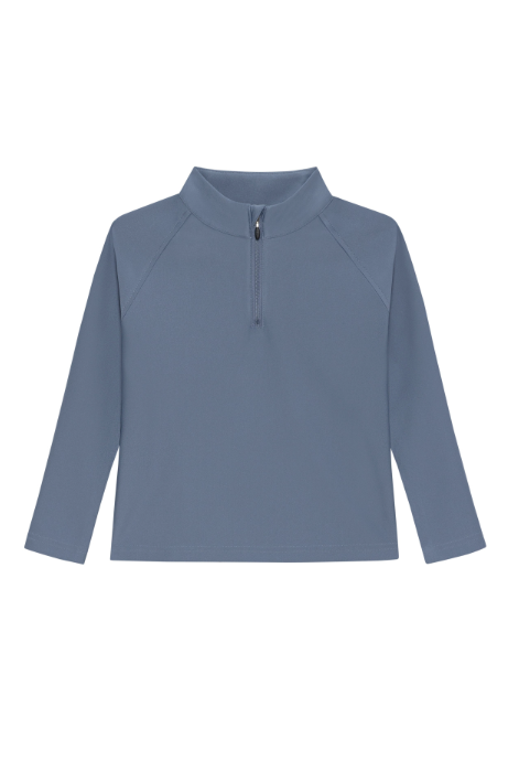 Slate Retro Half-zip
