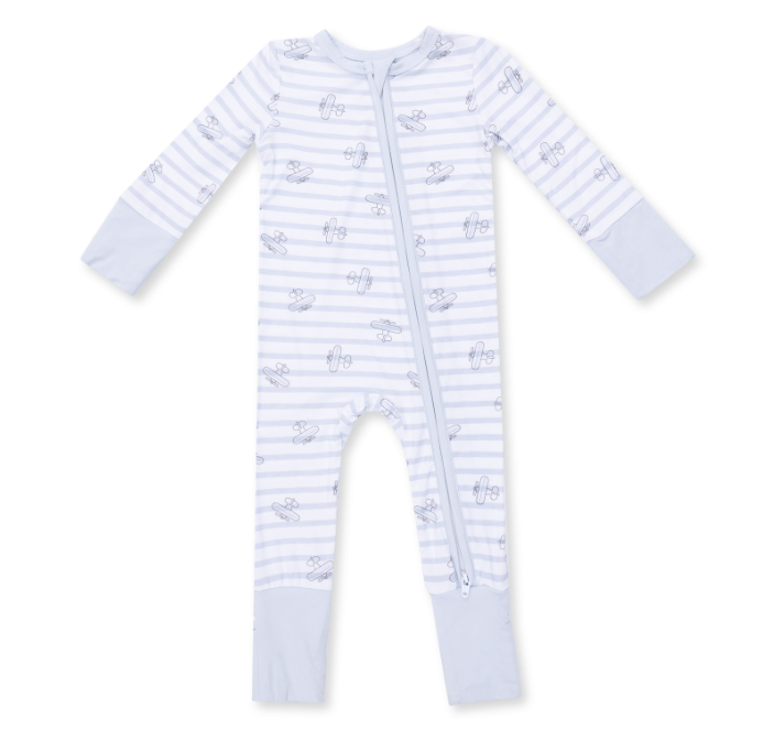 Airplane Stripe - Convertible Romper