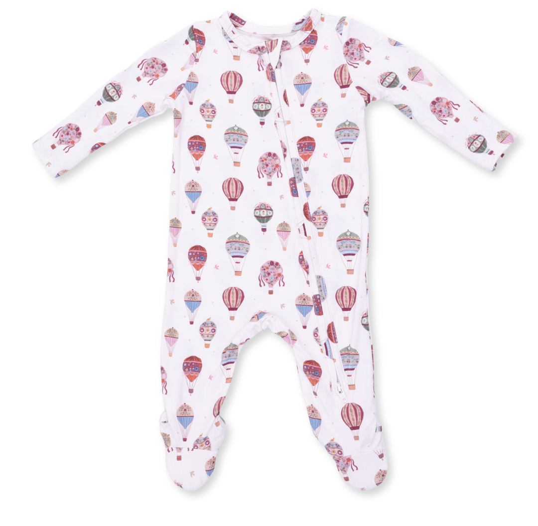 Hot Air Balloon - 2 Way Zipper Footie