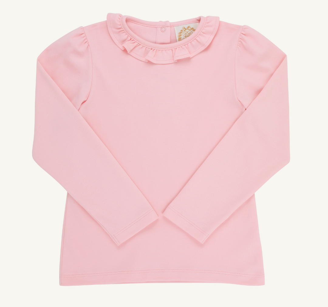 Reece Ruffle Top- Sandpearl Pink