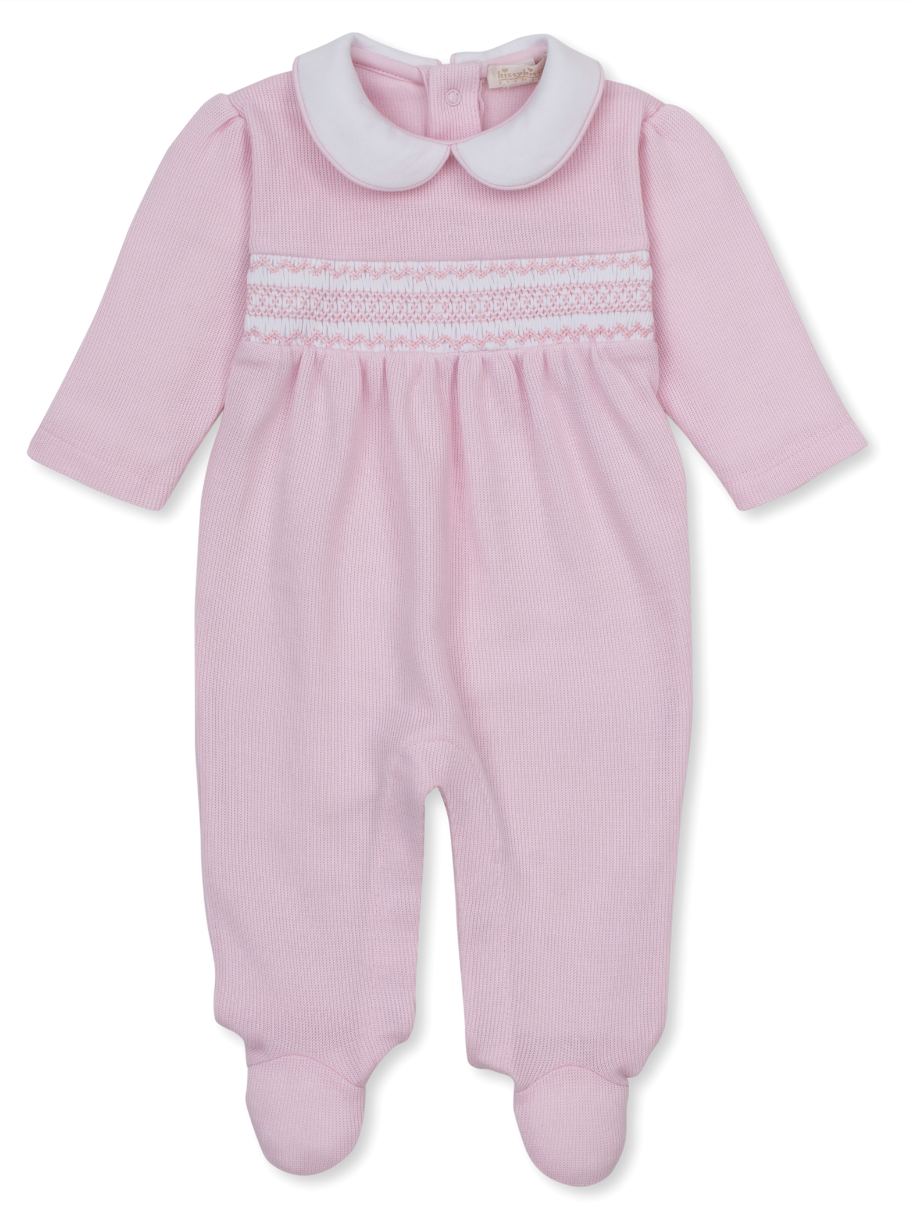 Footie w/ Hand Smk Pink
