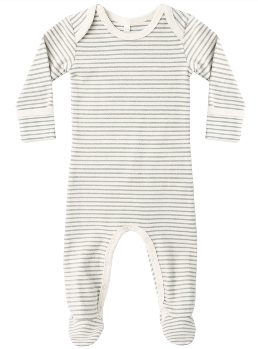 Footie Laurel Microstripe