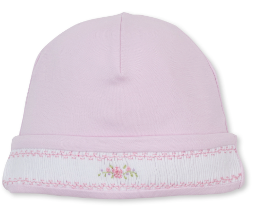 hat w/ hand smk Pink w/ Flowers