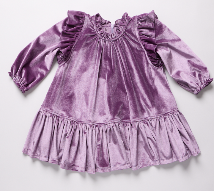 Harper Dress Lavender Velour