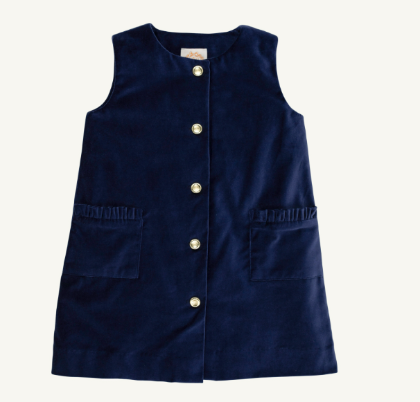 Jilly Jumper- Velveteen - Nantucket Navy