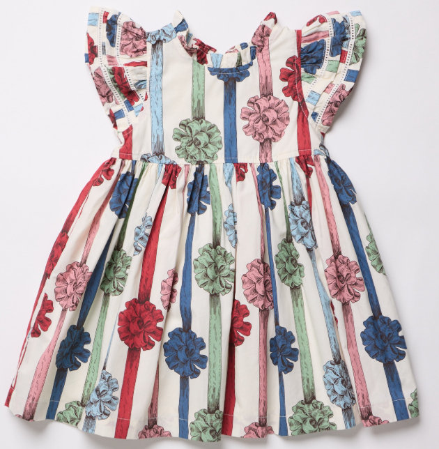 Double Ruffle Jennifer Dress- Present Bows