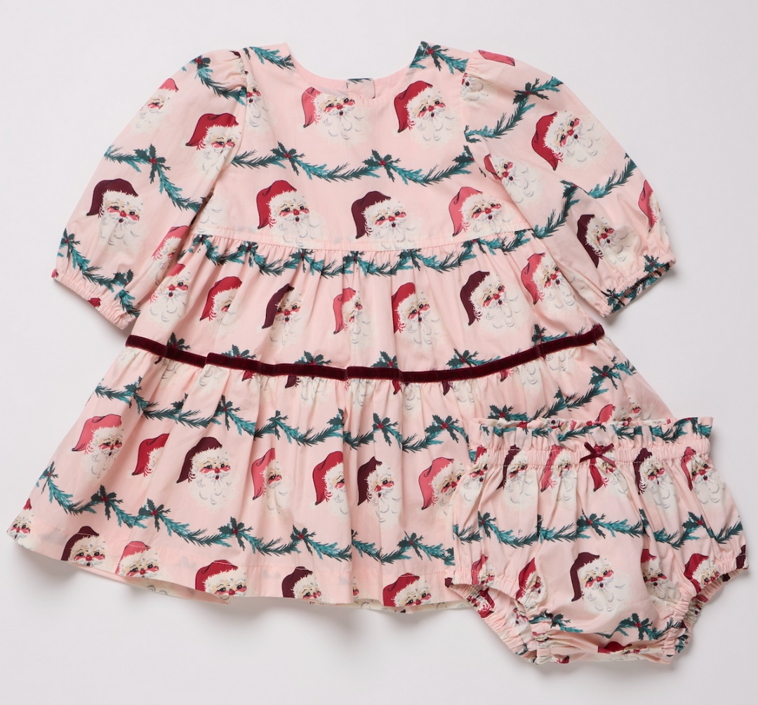 Maribelle Dress Set - Santa Garland