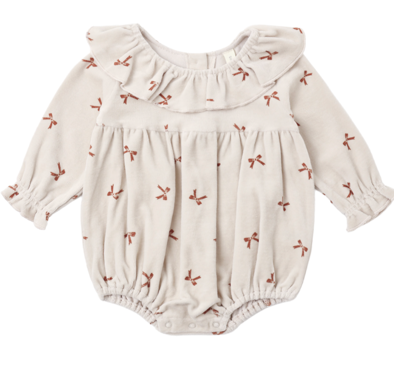 Wendy Romper - Red Bows